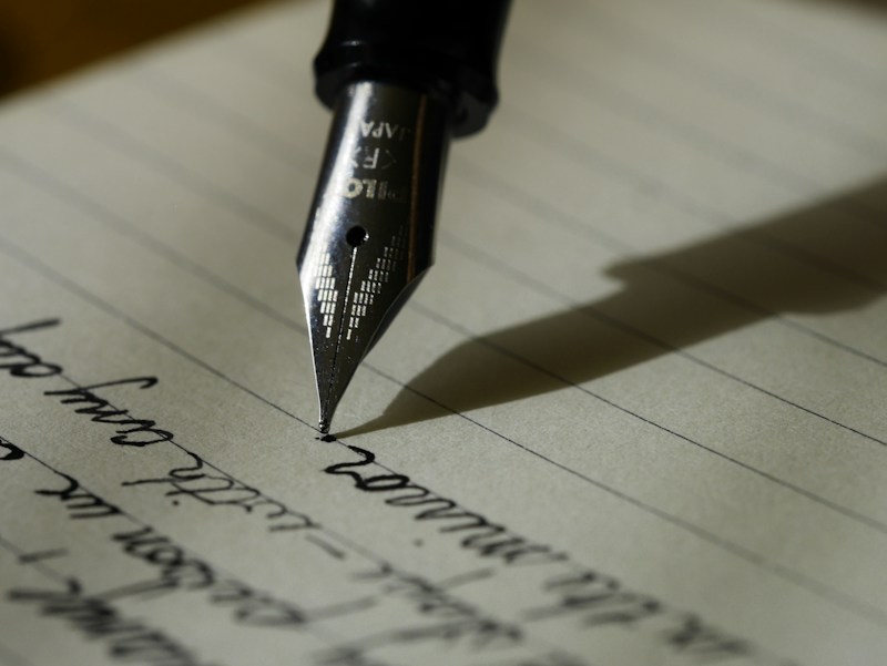 Illustrative photo of a notebook used for content planning